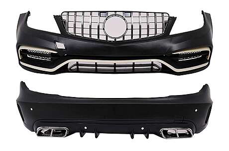 Body Kit suitable for Mercedes C-Class W204 (2007-2015) Conversion to W205 C63 Design