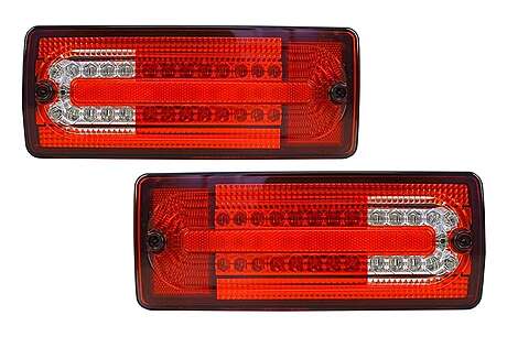 LED Taillights suitable for Mercedes G-Class W463 (1989-2015) Red Clear