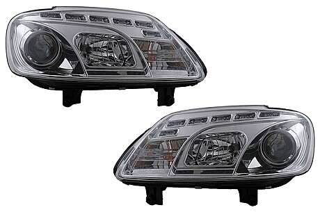 LED DRL Headlights suitable for VW Touran 1T/ Caddy (02.2003-10.2006) Chrome