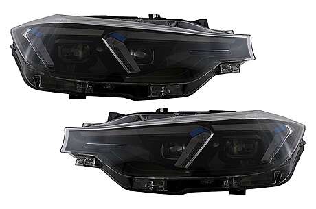 LED Headlights suitable for BMW 3 Series F30 F31 Sedan Touring (10.2011-2019) Upgrade to G20 2024 Design