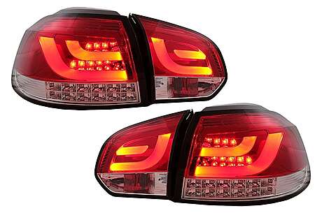 LED Taillights suitable for VW Golf 6 VI (2008-2013) Red Clear