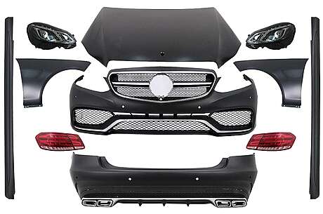 Body Kit suitable for Mercedes E-Class W212 (2009-2012) Conversion to Facelift E63 Design