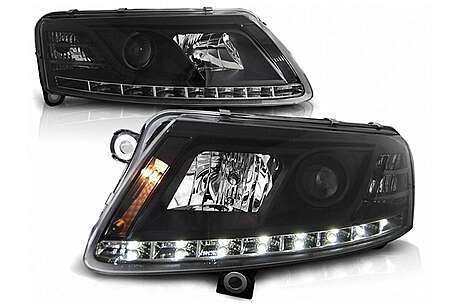 Xenon Headlights LED DRL suitable for Audi A6 4F C6 (04.2004-2008) Black