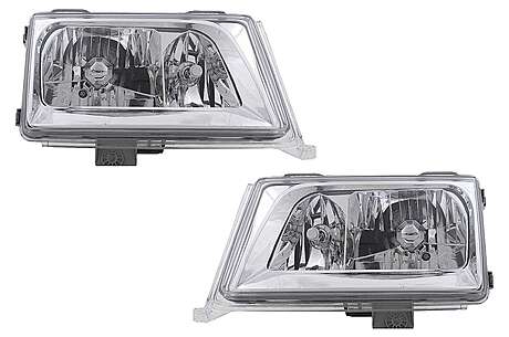 Headlights suitable for Mercedes E Class W124 S124 C124 A124 (01.1985-04.1993) Chrome