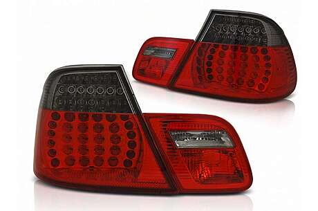LED Taillights suitable for BMW 3 Series E46 Coupe 2D (04.2003-2005) Red Smoke