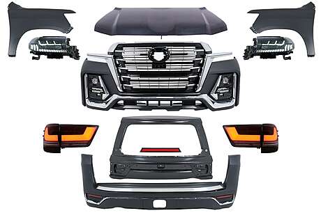 Conversion Body Kit suitable for Toyota Land Cruiser FJ200 Retrofit Assembly (2008-2015) to 2022 Design
