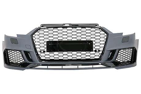 Front Bumper suitable for Audi A3 8V Facelift (2016-2018) Hatchback Sportback RS3 Brilliant Black Design