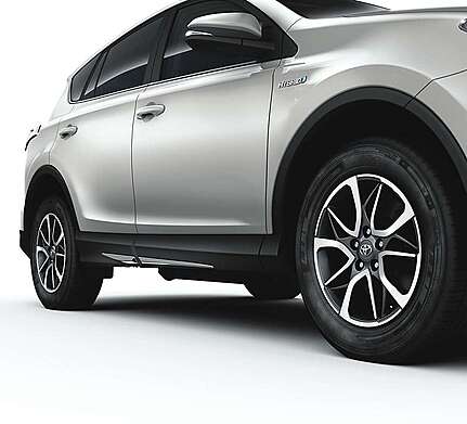 Chrome Body Side Moldings Trims PW156-0R000-24 Toyota Rav4 2015-2019