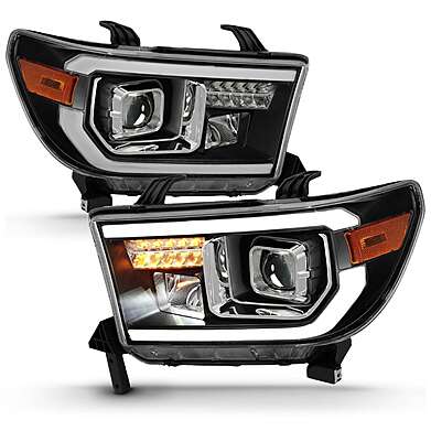 Front Headlights LED Black Anzo 111447 Toyota Tundra 2014-2017 / Toyota Sequoia 2008-2017