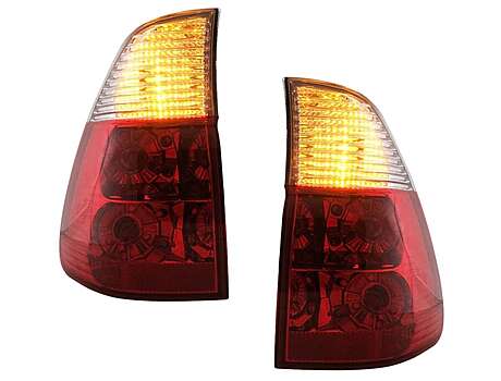 Halogen Taillights suitable for BMW X5 E53 (1999-2006) Red Clear