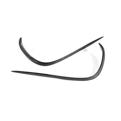 Carbon Fiber Front Bumper Splitter Fins Mercedes Benz E Class W213 E200 E250 E300 E400 Sport E43 Sedan 2017-2019