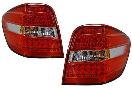 LED Taillights suitable for Mercedes M-Class W164 (2005-2008) Red Clear