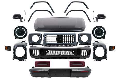 Complete Body Kit suitable for Mercedes G-Class W463 (2012-2017) Conversion to 2024 G63 Design