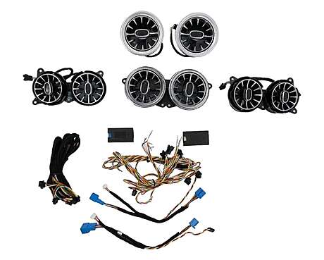 AC Vent Grilles SET Front and Rear Side 64 colors suitable for Mercedes S-Class W222 (2013-2020)