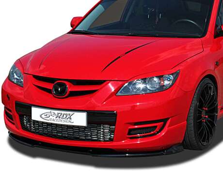 RDX RDFAVX30635 Front Spoiler VARIO-X for MAZDA 3 MPS (BK) 2006-2009 Front Lip Splitter
