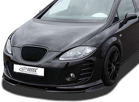 RDX RDFAVX30505 Front Spoiler VARIO-X for SEAT Leon 1P -2009 with for SEAT Aerodynamik-Kit Front Lip Splitter