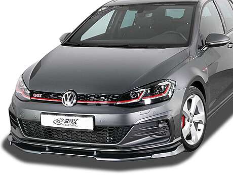 RDX RDFAVX30847 Front Spoiler VARIO-X for VW Golf 7 GTI / GTD / GTE Facelift 2017+ Front Lip Splitter