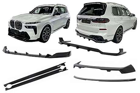 Aero Body Kit suitable for BMW X7 G07 LCI M-Tech (2023-) Black Knight Design Piano Black