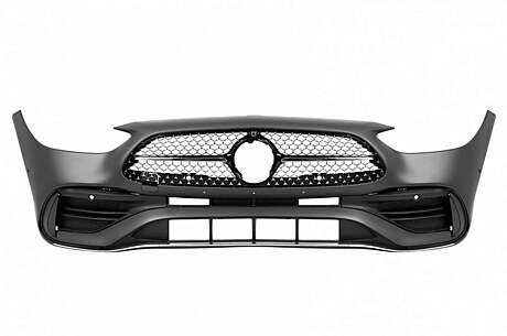 Front Bumper with Grille suitable for Mercedes C-Class W206 S206 (2021-Up) Sport Line Design