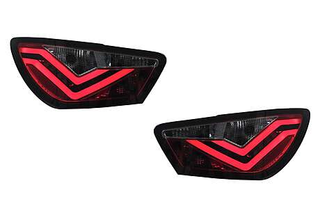 LED Taillights suitable for Seat Ibiza 6J Hatchback 3 Doors (2008-2012) Smoke